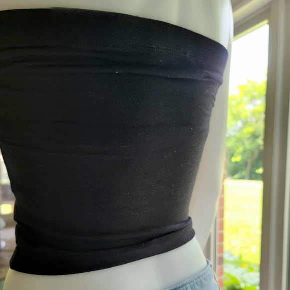 NWT Zenana Outfitters Black Tube Top Size S - Picture 5 of 11